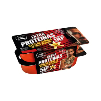 Natillas de vainilla Reina sin gluten pack de 4 unidades de 125 g. 4 x 125 g