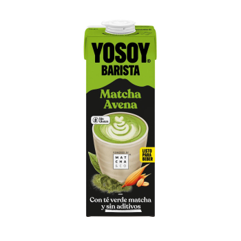 Bebida de avena con té matcha Yosoy sin gluten 1 l.