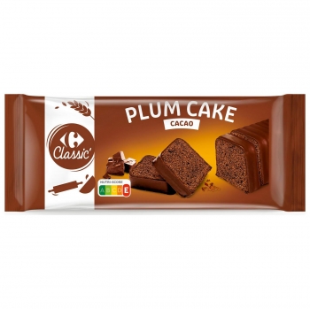 Plum cake de chocolate Classic' Carrefour 400 g.