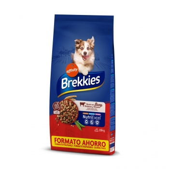 Pienso de buey para perros Brekkies Mix Excel 15 Kg.