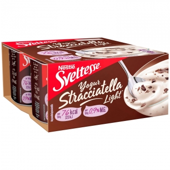 Yogur stracciatella Nestlé - Sveltesse pack de 4 unidades de 125 g.