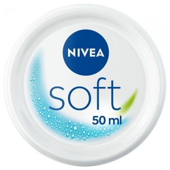 Crema hidratante intensiva multiuso Nivea Soft mini formato de viaje 50 ml.