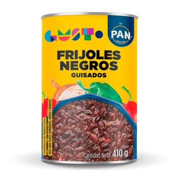 Frijoles negros guisados P.A.N sin gluten 410 g.