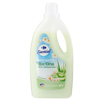Detergente líquido Aloe Vera y flores de Almendra dulce Essential Carrefour 44 lavados.