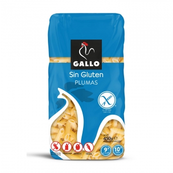 Plumas Gallo sin gluten 450 g.