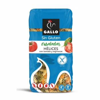 Hélices vegetales Gallo sin gluten y sin lactosa 450 g.