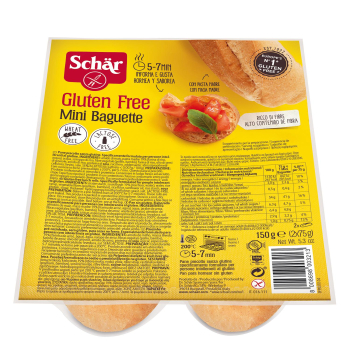 Baguette mini Schär sin gluten sin lactosa 150 g.