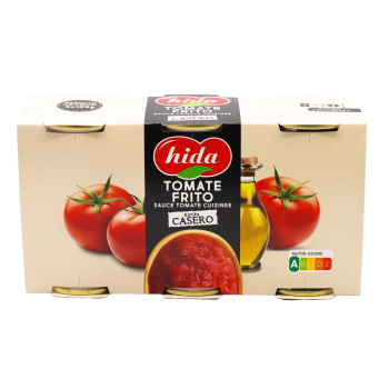 Tomate frito estilo casero Hida sin gluten pack 3 latas de 155 g. 3 x 155 g