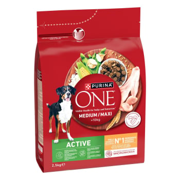 Pienso de pollo active microbioma intestinal equilibrado para perro Purina One 2,5 kg