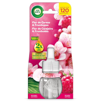 Ambientador eléctrico flor de cerezo&frambuesa recambio Air Wick 1 ud.