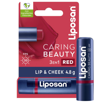 Bálsamo caring beauty 3en1 red SPF30 Liposan 1 ud.