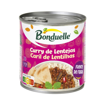 Curry de lentejas Bonduelle 400 g.
