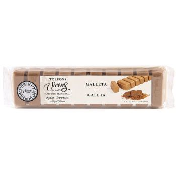 Turrón galleta Vicens 300 g.