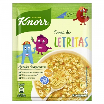 Sopa de letritas Knorr 82 g.