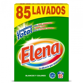 Detergente en polvo Elena 80 cacitos.