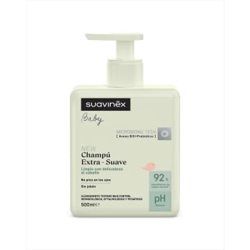 Champú extra-suave Microbiome Tech Suavinex 500 ml.
