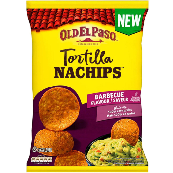 Nachos sabor barbacoa Old el Paso sin gluten 180 g.