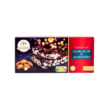 Turrón de guirlache Carrefour Sensation sin gluten 200 g.
