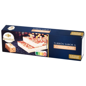 Turrón carrot cake Carrefour Sensation 150 g.