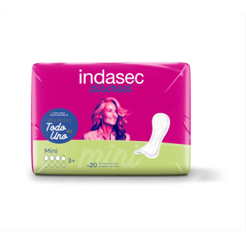 Compresas para incontinencia mini Discreet Indasec 20 ud.