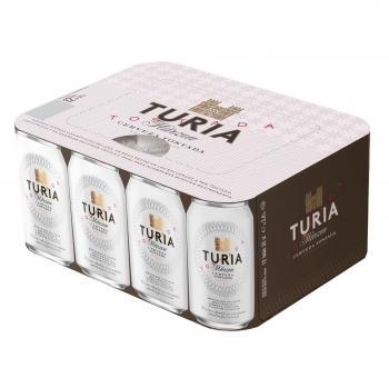 Cerveza tostada Turia pack 12 latas 33 cl.