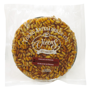 Torta guirlache de piñones Vicens 150 g.