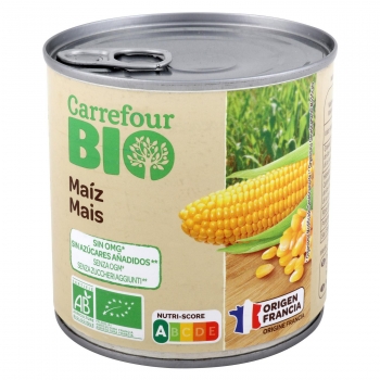 Maíz dulce ecológico Carrefour Bio 285 g.
