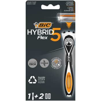 Maquinilla Hybrid 5 Flex Bic + Recambio 2 ud.