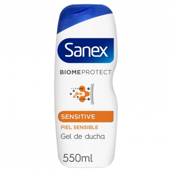 Gel de ducha dermo sensitive para piel sensible BiomeProtect Sanex 550 ml.