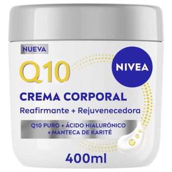 Crema corporal reafirmante + rejuvenecedora Nivea Q10 400 ml.