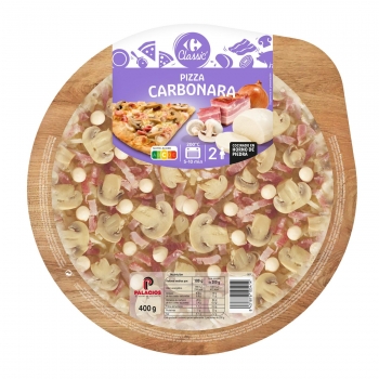 Pizza carbonara Carrefour Classic' 400 g.