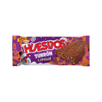 Turrón de chocolate crujiente Combix Huesitos 200 g.
