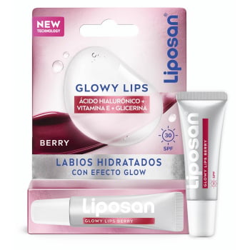 Bálsamo labial Glowy Lips berry SPF30 Liposan 1 ud.