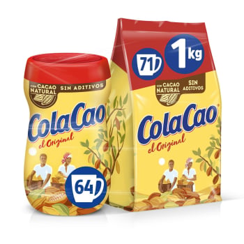 Lote Coca Cao: Cacao soluble original bote de 900 g. + Cacao soluble Original 1 kg.