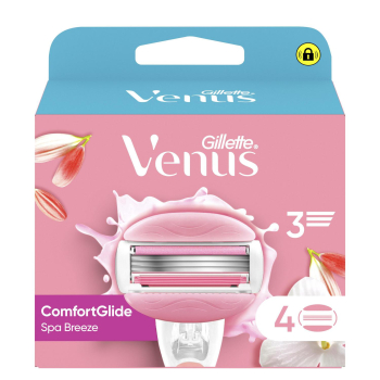 Recambios maquinilla Venus Comfortglide Spa Breeze Gillette 4 ud.