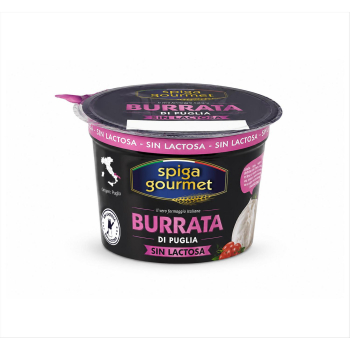Burrata di Puglia Spiga Gourmet sin lactosa 125 g.