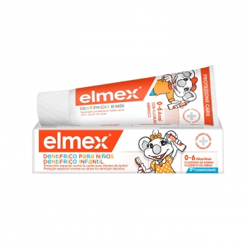 Dentífrico infantil protección anticaries para niños 0-6 años Elmex 50 ml.