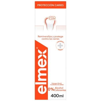 Enjuague bucal protección caries Elmex 400 ml.