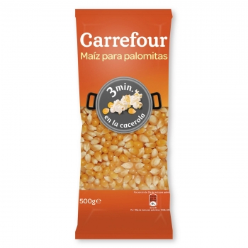 Maíz para palomitas Carrefour  500 g.