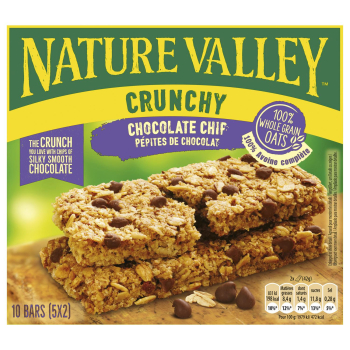 Barritas crujientes de cereales con chocolate Nature Valley pack de 5 unidades de 42 g. 5 x 42 g