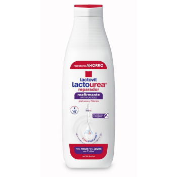 Gel de ducha reparadora reafirmante para piel seca y flácida Lactourea Lactovit 750 ml.