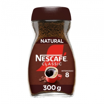 Café soluble natural classic Nescafé 300 g.