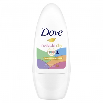Desodorante roll-on antitranspirante 48h 0% Alcohol Invisible Dry Dove 50 ml.