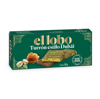 Turrón estilo Dubai El Lobo 150 g.