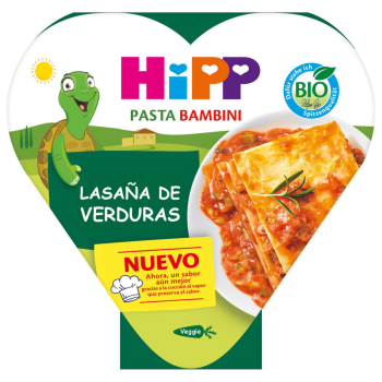 Lasaña de verduras ecológico Hipp 250 g.