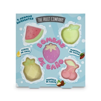 Bombas de baño The Fruit Company pack de 5 unidades de 20 g. 5 x 20 g