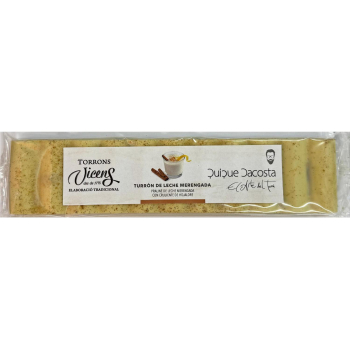 Turrón de leche merengada Quique Dacosta Vicens 300 g.
