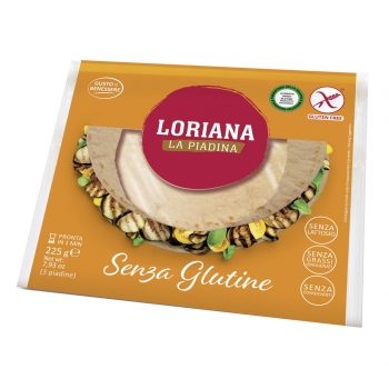Piadina Loriana sin gluten sin lactosa 225 g.