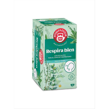 Infusión repira bien sabor herbal en bolsitas Pompadour 20 ud.