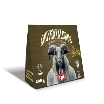 Queso de cabra curado madurado Ahuyentalobos TGT cuña de 200 g.